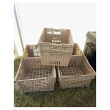 (6) Heavy Duty Plastic Dish Eashing Bind (4) with