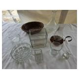 Copper Chamberstick Hurricane Lamp, Ceramic Bread