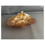 Fenton Marigold ï¿½Birds & Cherriesï¿½ Glass Bonbon