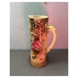 Royal Nippon Nishiki Tankard Pitcher Flowers Pink