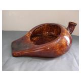 Brown glazed chamber pot