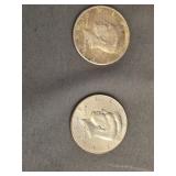 1964 Kennedy Half Dollar, 90% Silver & 2001
