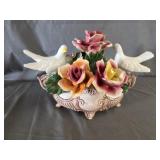 Capodimonte Porcelain Roses & Doves, Italy