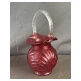 Fenton Cranberry Basket