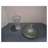 hand blown glass dog swizzle stick and mixing