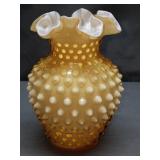 Fenton hob nail vase