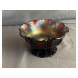 Northwood Amethyst Carnival Glass Bowl