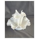Fenton White Milk Glass Epergne