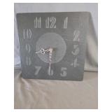 Cintempra Square Slate Clock, #3301 works!