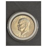 1974 Eisenhower Dollar Coin, 40% Silver,