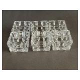 Glass Salt Cellars Set of 6