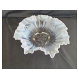 Jefferson Glass Opalescent 3-Footed Bowl