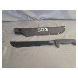 SOG SOGfari 13" Sawback Machete, Nylon Case,