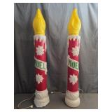 Pair of Empire Illuminated Noel Candle Blow
