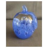 Joe Rice Blue Apple Paperweight