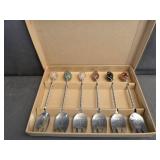 Brasil Cocktail Forks with Natural Stones