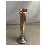 Dugan Glass Beauty Bud Swung Carnival Glass Vase