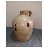 Salt glaze jug with turkey droppings