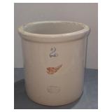 Red Wing 2 gallon crock #2 . No cracks but does