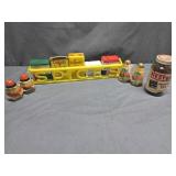 Plastic Spices Display w/ Spices,  S & P Shakers,