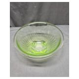 Green Uranium Glass Bowl