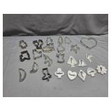 Vintage Metal Cookie Cutters: Animals,
