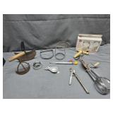 Vintage Kitchen Utensils: Cutters, Jar Opener,