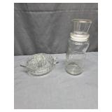 Mr Peanut 75th Birthday Peanut Jar, Glass Juicer