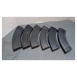 Six 30 round ak47 magazines made in China full