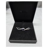Sapphire & Diamond Infinity Bolo Bracelet by