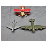 Toy Airplanes: Midge Toy metal, Sun Rubber,