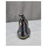 Joe Rice 2005 Iridescent Pear Paperweight w/