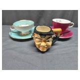 Toby Mug, Tea Cups and Saucers: Taylor & Kent