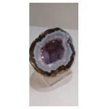 Rare sought after banded agate with amethyst