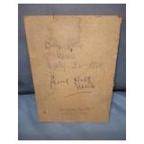 1910 freemasonry post card matted and framed