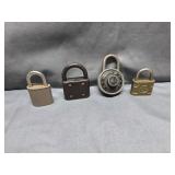 Vtg Pad Locks NO KEYS: Yale, Eagle, Aetna;