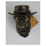 Doc Holliday Bronze Plaque by Lou Lubeski, 1981,
