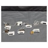 Vintage Tie Tacs, Cuff Links,  Clip-on Earrings,