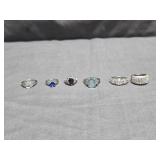 Lot of 6 Fashion Rings