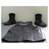 Womens size seven Harley Davidson boots and