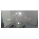 Large Pyrex USA 3 necked lab flask