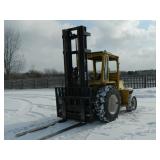 Selick All terrain Forklift, 3 stage mast, Diesiel. 8000lb 5 1/2.Forks