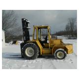 Selick All terrain Forklift, 3 stage mast, Diesiel. 8000lb 5 1/2.Forks