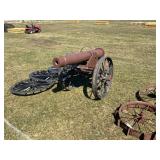 Cannon and antique wheels