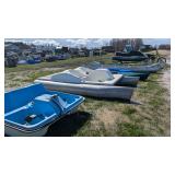 Paddle boats, kayaks and canoes