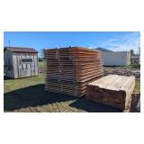 Wooden fencing and building material