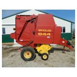 New Holland 644 round baler, net wrap, silage special