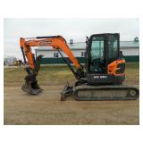 2023 Develon DX502 excavator. Cab heat/air