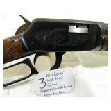 Lot#3 Winchester 9422 22Cal lever action, engraved coon/hound NIB