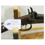 Lot#100 Percussion double barrel shotgun
